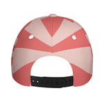 Pink Radial Rays Print Baseball Cap