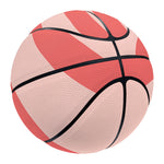 Pink Radial Rays Print Basketball