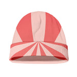 Pink Radial Rays Print Beanie