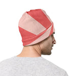 Pink Radial Rays Print Beanie