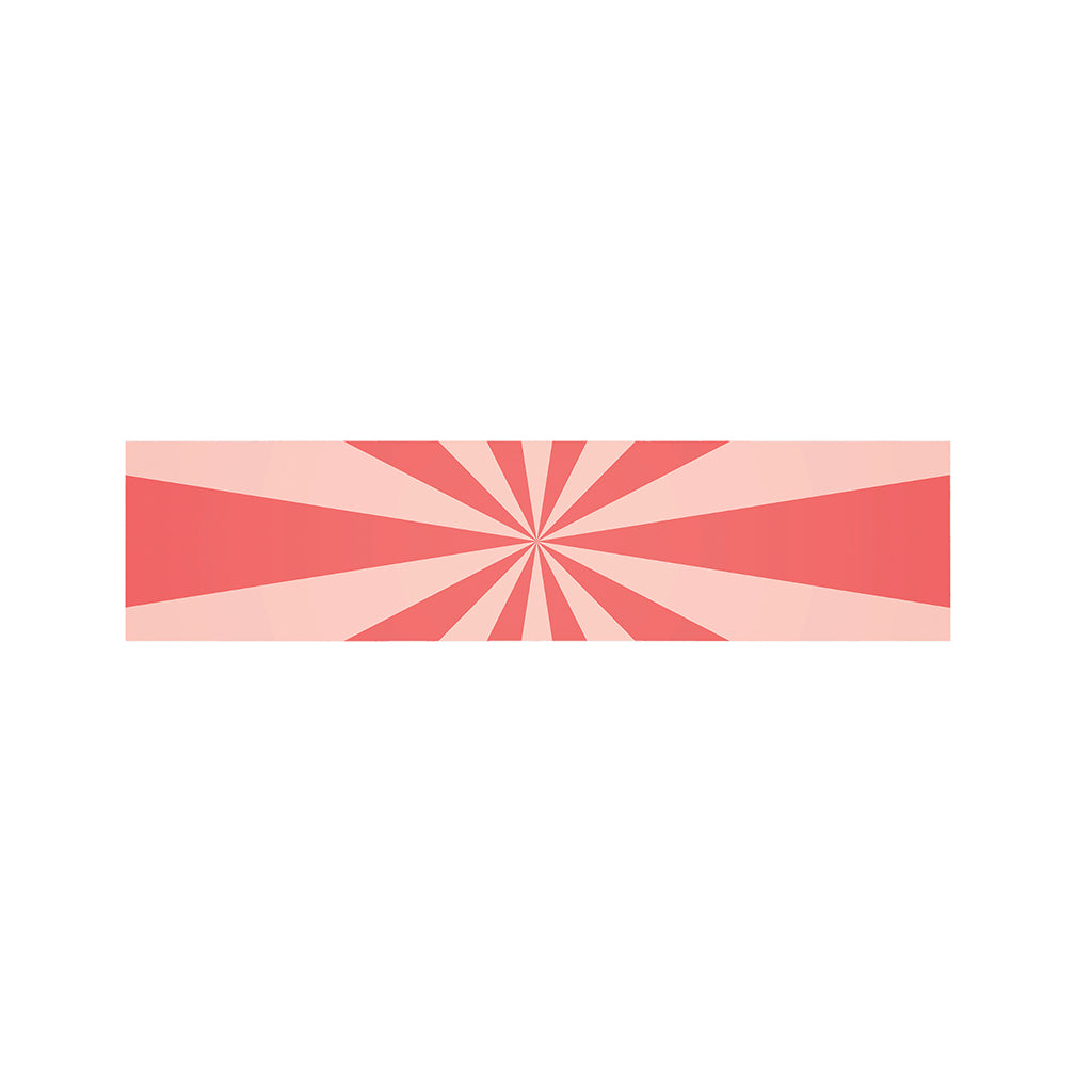 Pink Radial Rays Print Bed Runner