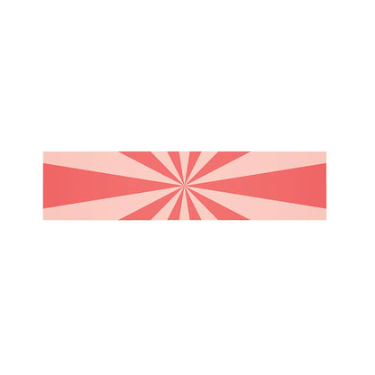 Pink Radial Rays Print Bed Runner