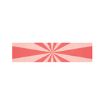 Pink Radial Rays Print Bed Runner
