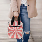 Pink Radial Rays Print Bible Tote Bag