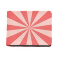 Pink Radial Rays Print Bifold Wallet