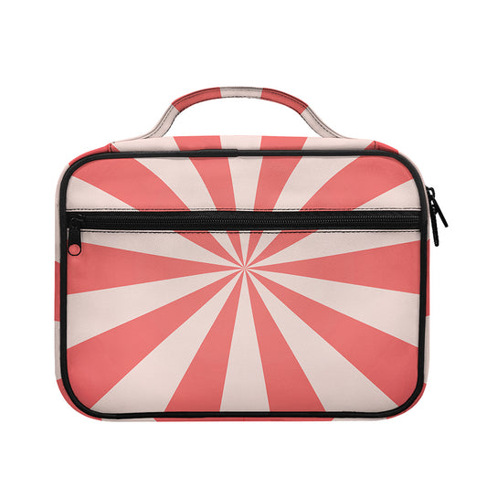 Pink Radial Rays Print Briefcase Bible Bag