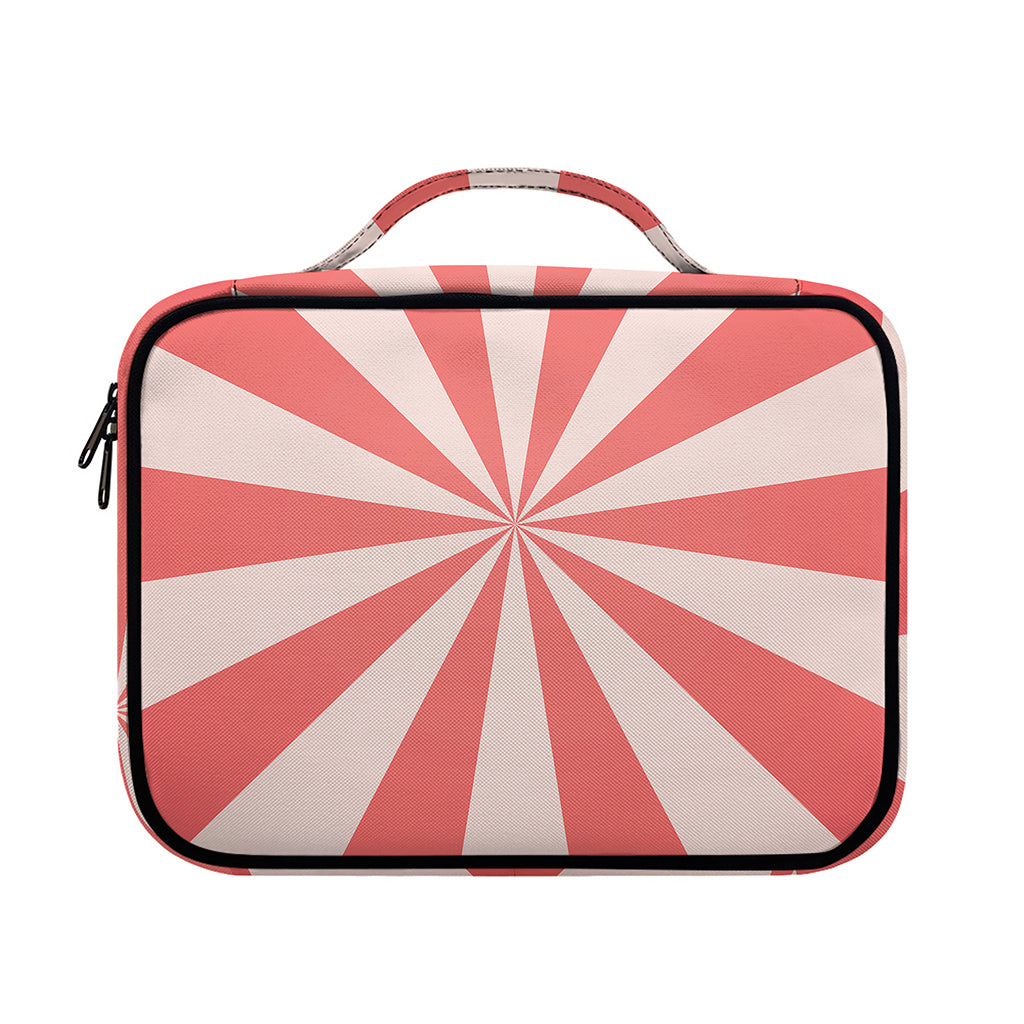 Pink Radial Rays Print Briefcase Bible Bag