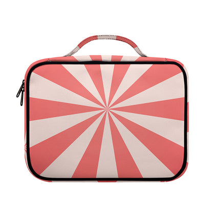 Pink Radial Rays Print Briefcase Bible Bag