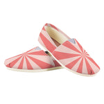 Pink Radial Rays Print Casual Shoes