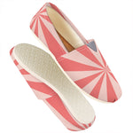 Pink Radial Rays Print Casual Shoes