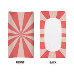 Pink Radial Rays Print Changing Pad Cover