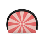 Pink Radial Rays Print Coin Purse