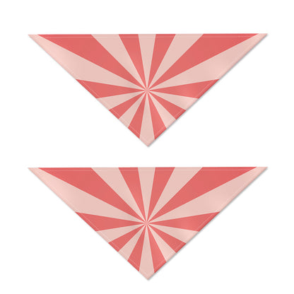 Pink Radial Rays Print Dog Bandana