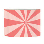 Pink Radial Rays Print Drum Lamp Shade