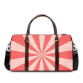 Pink Radial Rays Print Duffel Bag