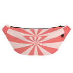 Pink Radial Rays Print Fanny Pack