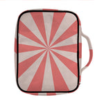 Pink Radial Rays Print Front Pocket Bible Bag