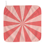 Pink Radial Rays Print Hand Towel