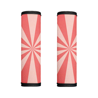 Pink Radial Rays Print Handle Covers