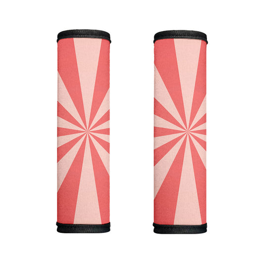 Pink Radial Rays Print Handle Covers