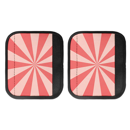 Pink Radial Rays Print Handle Covers