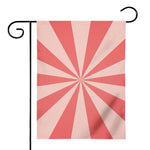 Pink Radial Rays Print House Flag