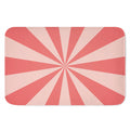 Pink Radial Rays Print Indoor Door Mat
