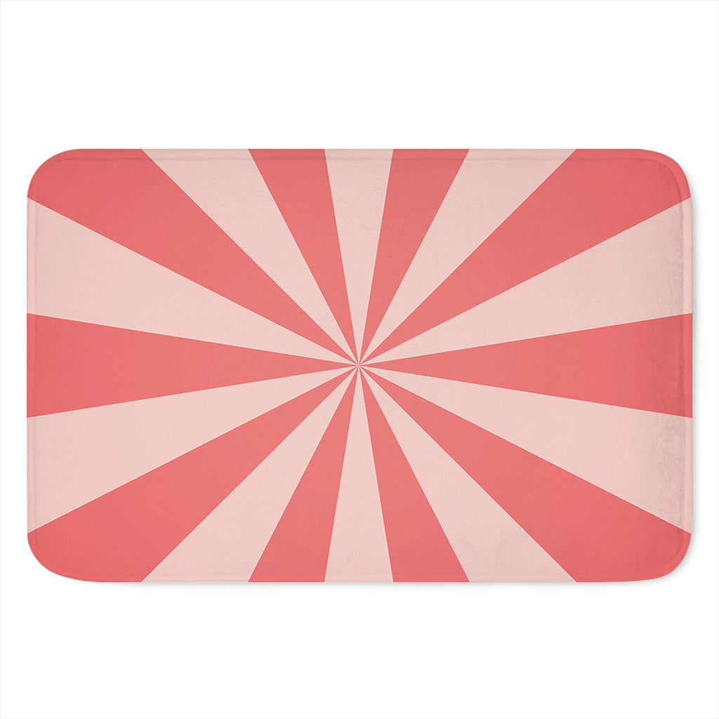 Pink Radial Rays Print Indoor Door Mat