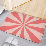 Pink Radial Rays Print Indoor Door Mat