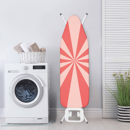 Pink Radial Rays Print Ironing Board Cover