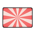 Pink Radial Rays Print Kitchen Mat