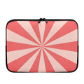 Pink Radial Rays Print Laptop Sleeve