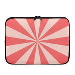 Pink Radial Rays Print Laptop Sleeve