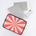 Pink Radial Rays Print Laptop Sleeve