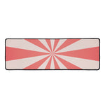 Pink Radial Rays Print Long Kitchen Mat