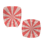 Pink Radial Rays Print Office Chair Cover