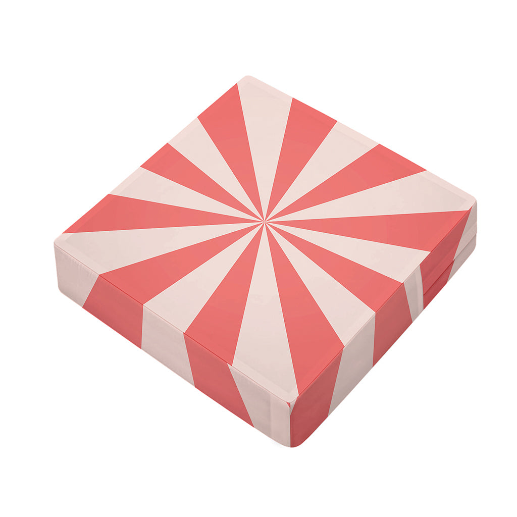 Pink Radial Rays Print Outdoor Seat Cushion Cover