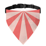 Pink Radial Rays Print Over The Collar Dog Bandana