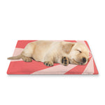Pink Radial Rays Print Pet Cooling Mat Cover