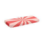 Pink Radial Rays Print Piano Keyboard Cover