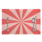 Pink Radial Rays Print Placemat