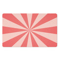 Pink Radial Rays Print Polyester Doormat
