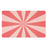 Pink Radial Rays Print Polyester Doormat