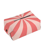 Pink Radial Rays Print Rectangle Tissue Box Cover