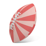 Pink Radial Rays Print Rugby Ball