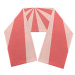 Pink Radial Rays Print Scarf