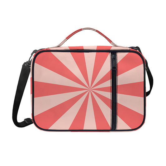 Pink Radial Rays Print Shoulder Strap Bible Bag