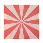Pink Radial Rays Print Silk Bandana