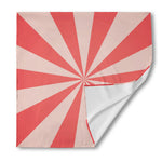 Pink Radial Rays Print Silk Bandana