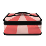 Pink Radial Rays Print Small Lunch Bag